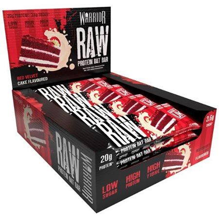 🍰 12er Pack Warrior Raw Red Velvet Kuchen Proteinriegel, je 75g ab 11€ (statt 18€)