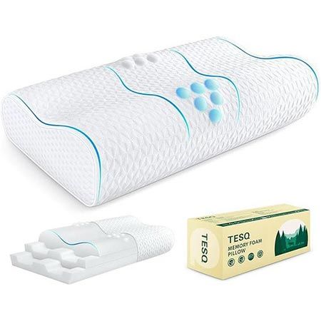🛏️ TESQ Ergonomisches Memory-Schaum-Kissen für 32,99€ (statt 60€)