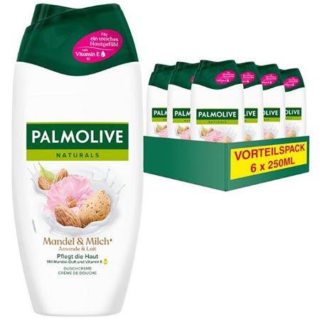 🚿 6er Pack Palmolive Naturals Mandel & Milch Duschgel ab 5,99€ (statt 11€)