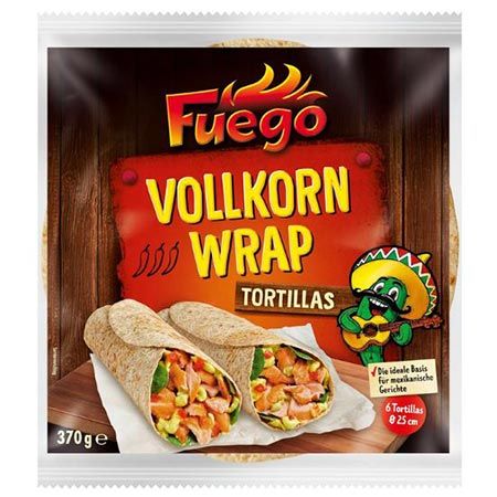 🌯 4 x 6er Pack Fuego Vollkorn Tortilla-Wraps ab 7,16€ (statt 12€)
