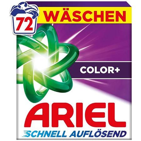 🫧 3 x 72WL Ariel Color+ Pulver Waschmittel für 40,97€ (statt 60€)