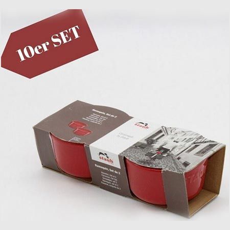🍚 10er Set Staub Keramik Dessertschalen für 20€ (statt 75€)