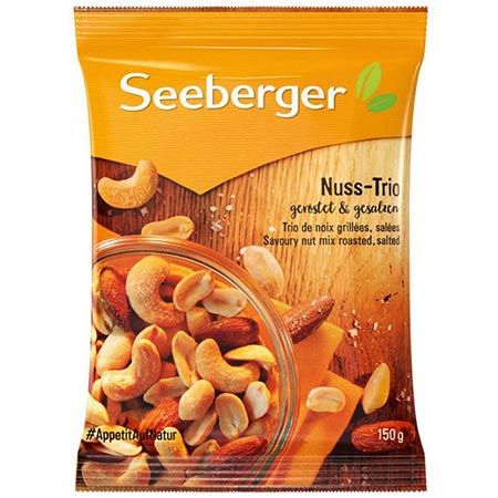 1,5kg! 🌰 10er Pack Seeberger Nuss-Trio, geröstet & gesalzen ab 28€ (statt 34€)