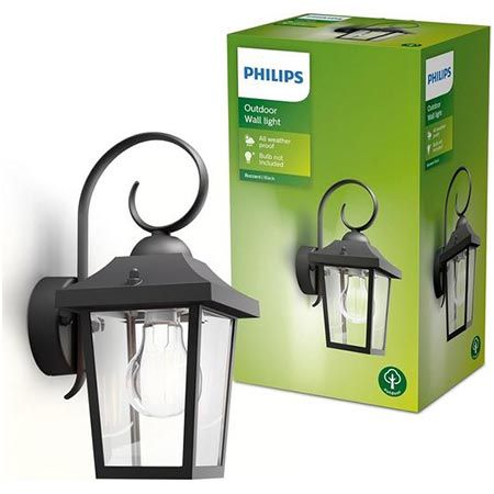 💡 Philips Buzzard Außen-Wandleuchte, E27, wetterfest für 21€ (statt 26€)