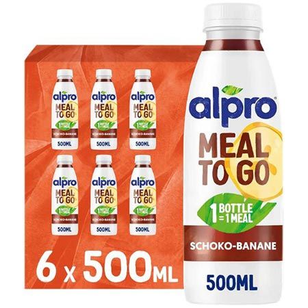 🍫🍌 6er Pack Alpro Meal To Go Schokolade Banane, 500ml ab 17€ (statt 24€)