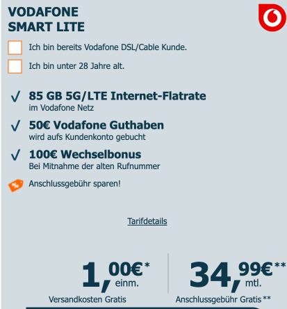 🔥 PlayStation 5 Slim Disc nur 1€ + Vodafone 85GB 5G für 34,99€ mtl. + 150€ Bonus 🔥 PlayStation 5 Slim Disc nur 1€ + Vodafone 85GB 5G für 34,99€ mtl. + 150€ Bonus