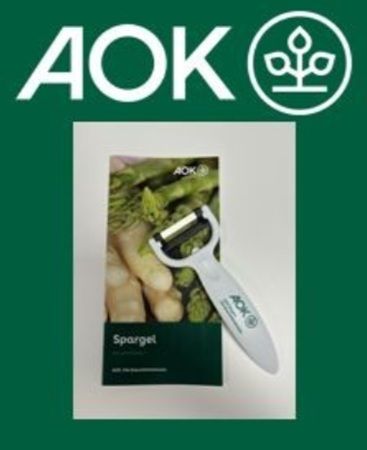 Nur noch heute! AOK Bayern: Spargelschäler gratis