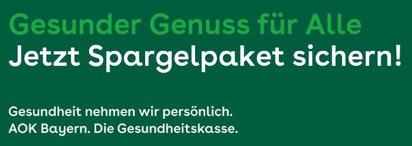 Nur noch heute! AOK Bayern: Spargelschäler gratis