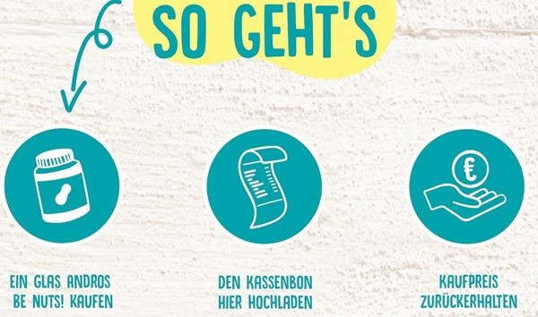 Andros Be Nuts! Erdnusscreme gratis ausprobieren