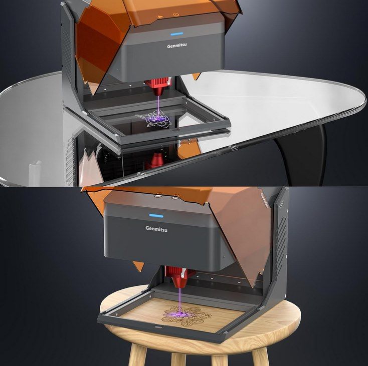 💥 Genmitsu Kiosk Lasermaschine mit 2,5W für 129,98€ (statt 170€)