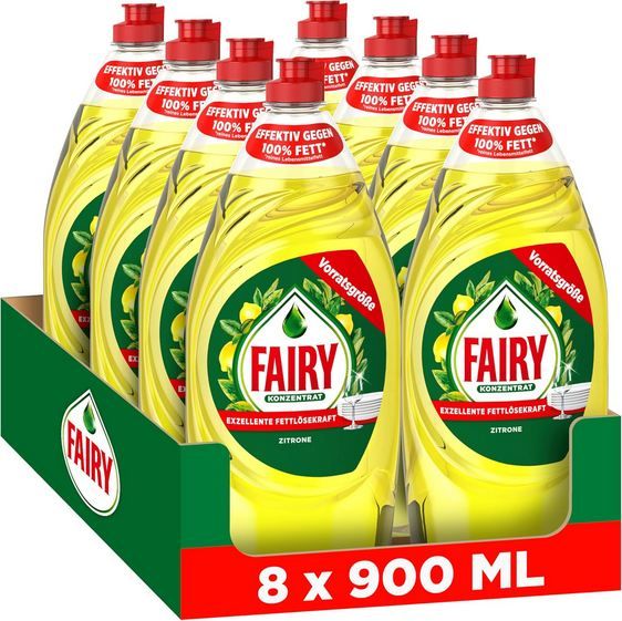 🫧 8er Pack Fairy Ultra Konzentrat Zitrone, je 900ml ab 18,99€ (statt 24€)