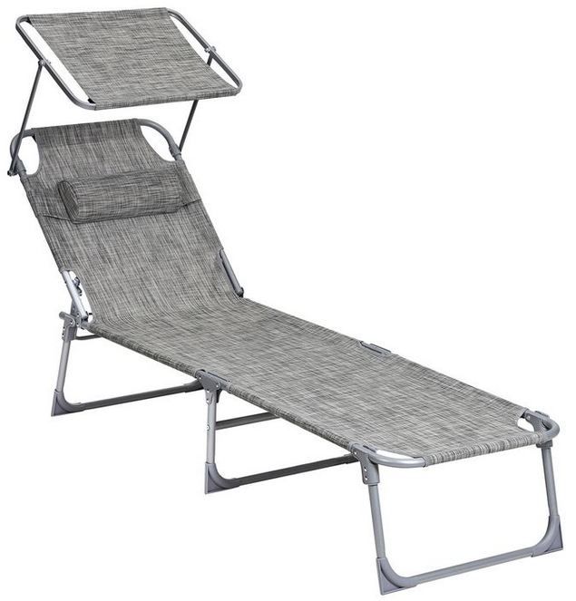 ☀️ Songmics Liege mit Sonnendach in Dunkelgrau für 34,99€ (statt 45€) ☀️ Songmics Liege mit Sonnendach in Dunkelgrau für 34,99€ (statt 45€)