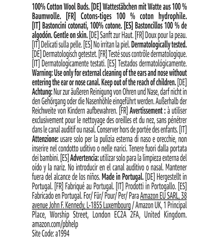👂🏻 4 x 200er Pack by Amazon Wattestäbchen ab 3,92€ (statt 6€)