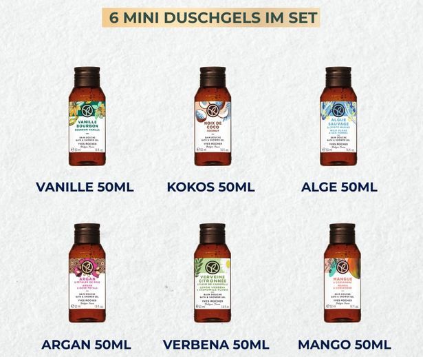 🧴 Yves Rocher Bain de Nature Geschenkset mit 6 Mini Duschgele für 9,99€ (statt 15€)