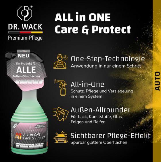 ✨ Dr. Wack A1 All in ONE Care & Protect Autopflege, 500ml für 14,99€ (statt 19€)