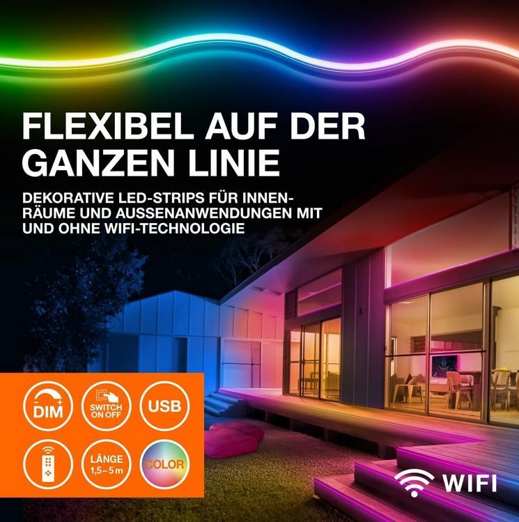 💡 2 x 5m LEDVANCE FLEX LED Stripe mit Fernbedienung für 24,80€ (statt 35€)   Refurb.