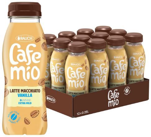 ☕ 12er Pack Rauch Cafemio Latte Macchiato Vanilla Eiskaffee ab 14,60€ (statt 19€)