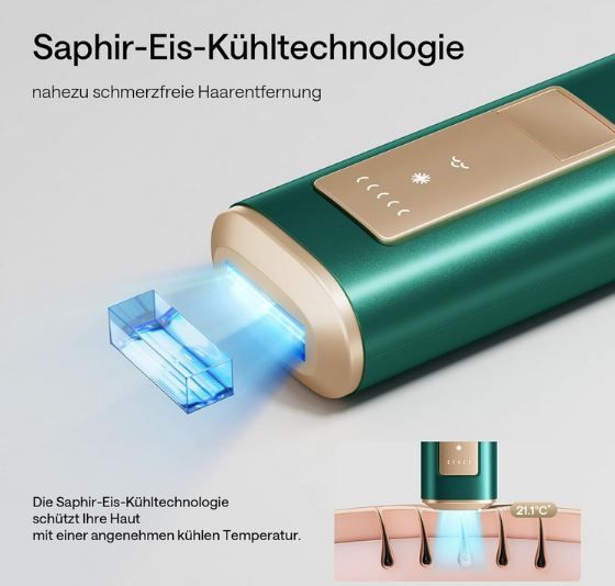 🪒 Ulike Air 2 IPL Haarentfernungsgerät mit Eiskühltechnik für 104,99€ (statt 210€)