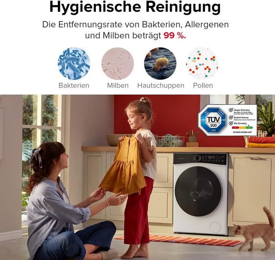 🌪️ roborock Zeo Lite Waschtrockner mit der Zeo cycle, 10kg/6kg für 679€ (statt 899€)