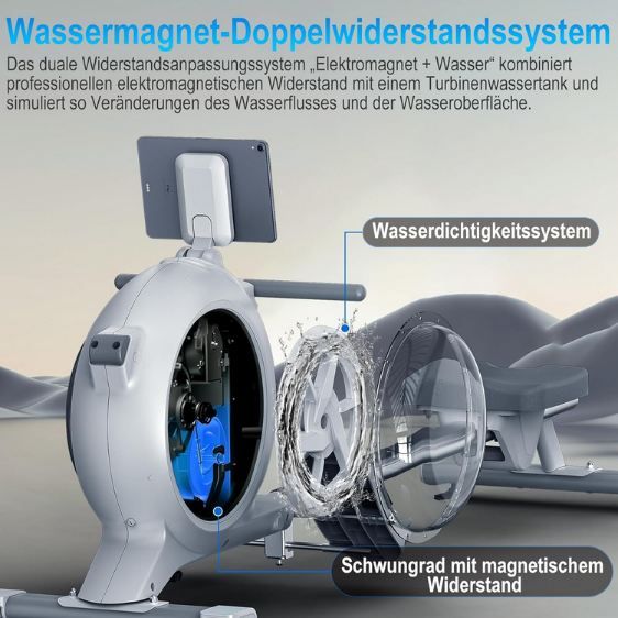 🚣🏻‍♂️ RevFit Rudergerät mit Wasser Magnet Doppelwiderstandssystem für 299,99€ (statt 500€)