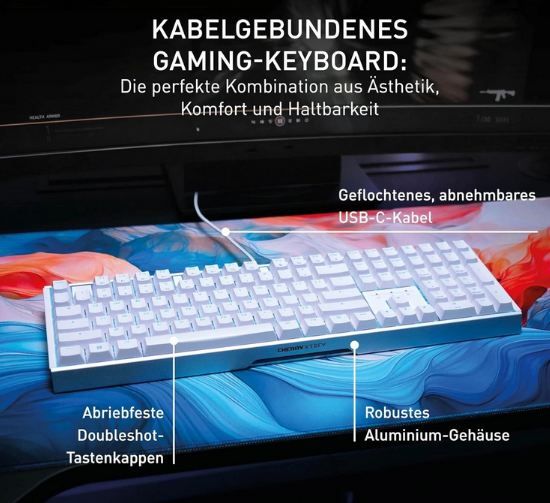 ⌨️ Cherry XTRFY MX 3.1 Mechanische Gaming Tastatur + UM 9.0 Pro Mic für 54,99€ (statt 88€)