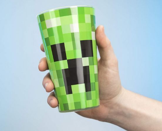 🥤 Minecraft Creeper Glasbecher, 400 ml für 6,54€ (statt 10€)