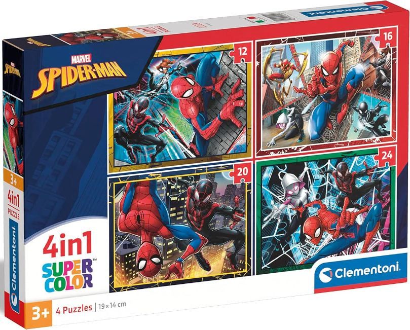 🧩 Clementoni 4 in 1 Supercolor Marvel Spiderman Puzzle für 7€ (statt 12€)