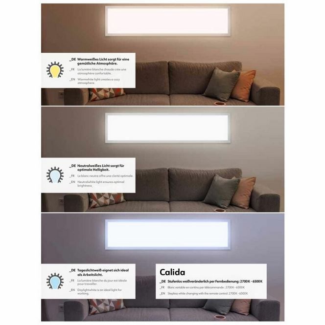 💡 Müller Licht Calida LED Deckenpanel mit Fernbedienung, 45x45cm für 24€ (statt 50€)