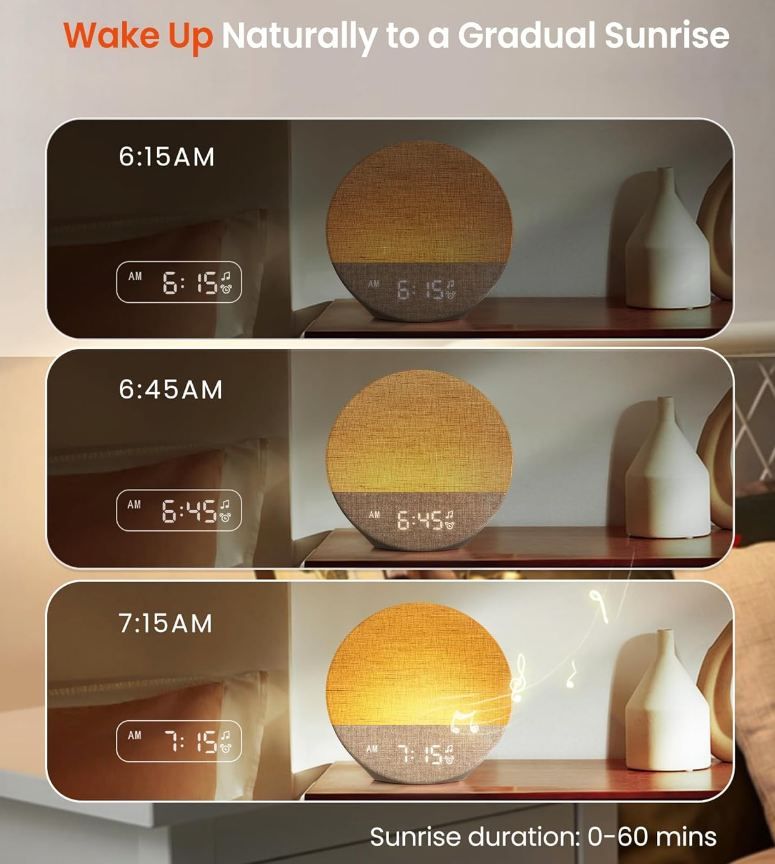 🌅 Dreamegg Tageslichtwecker mit Sonnenaufgang Simulation für 48,99€ (statt 60€)