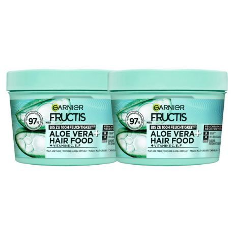 🪮 2er Pack Garnier Fructis Aloe Vera Haarmaske, 400ml ab 8€ (statt 12€)