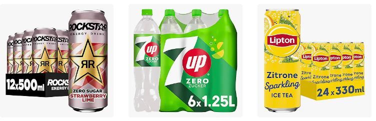 🥤 Amazon: Bis zu  44% auf Pepsi, Lipton & Rockstar Softdinks   z.B. Pepsi Zero 13€ (statt 23€)