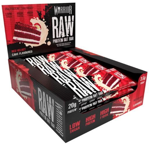 🍰 12er Pack Warrior Raw Red Velvet Kuchen Proteinriegel, je 75g ab 11€ (statt 18€)