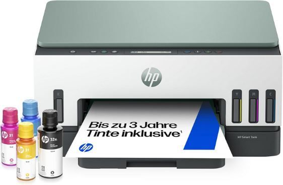 🖨️ HP Smart Tank 7007 3 in 1 Multifunktionsdrucker für 209,50€ (statt 252€) + 20€ Cashback