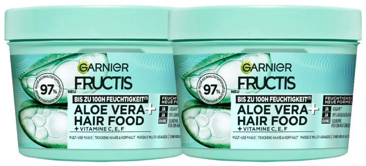 🪮 2er Pack Garnier Fructis Aloe Vera Haarmaske, 400ml ab 8€ (statt 12€)