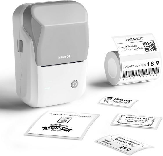 🖨️ NIIMBOT B1 Großformat Etikettendrucker mit Bluetooth für 18,99€ (statt 30€)