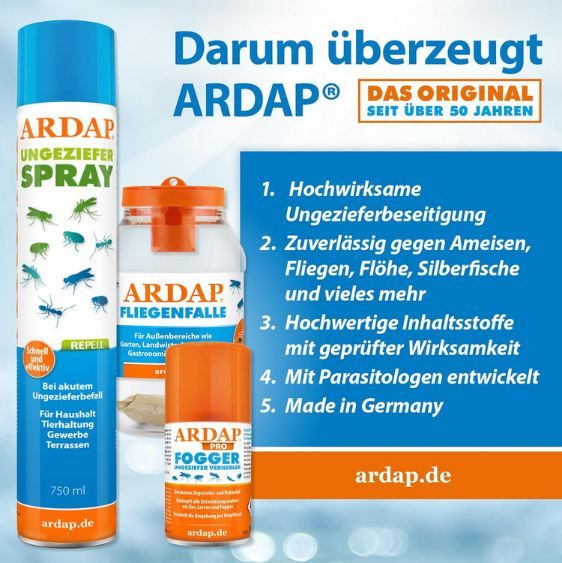 🐜 ARDAP Repell Ameisenspray, 400ml ab 11,39€ (statt 17€)