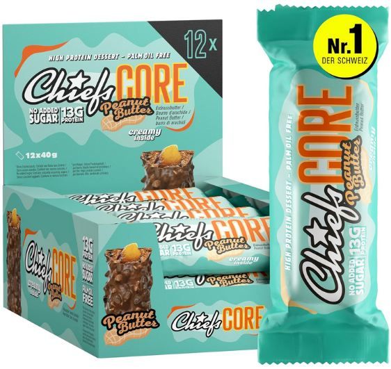 🥜 12er Pack Chiefs High Protein Riegel Peanut Butter ab 17,99€ (statt 27€)