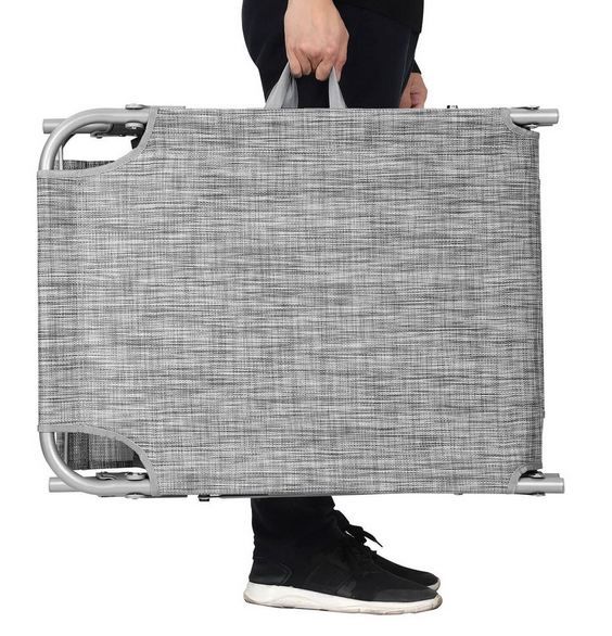 ☀️ Songmics Liege mit Sonnendach in Dunkelgrau für 34,99€ (statt 45€)