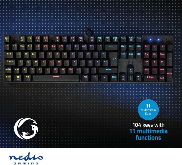 ⌨️ Nedis Mechanische Gaming Tastatur + 🎮 Trust Controller für 19,80€ (statt 59€)