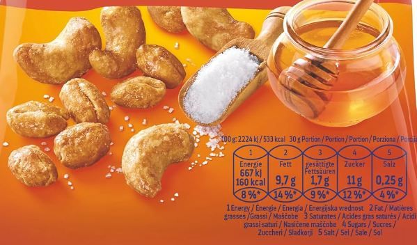 🥜 4 x 200g ültje Cashews & Erdnüsse mit Honig & Salz ab 9,42€ (statt 15€)