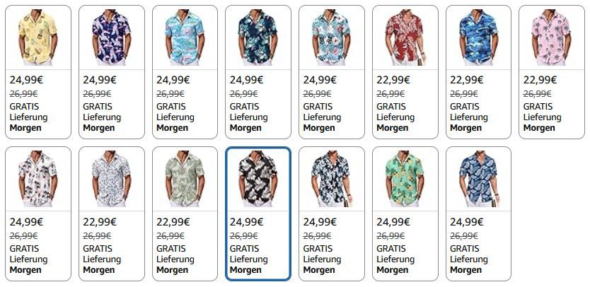 🌴 Coofandy Freizeit Hawaii & Sommerhemden in versch. Designs ab 15€ (statt 27€)