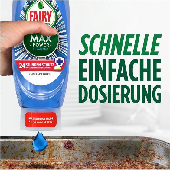 🫧 16 Flaschen Fairy MaxPower Handgeschirrspülmittel, je 545ml ab 29,88€ (statt 48€)