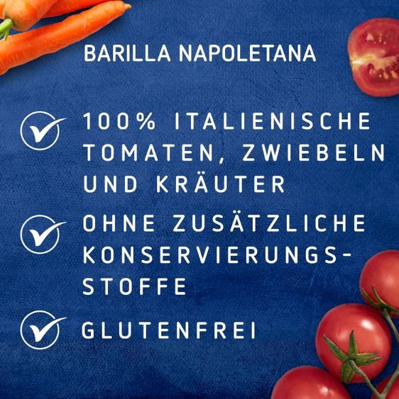 đ 6er Pack Barilla Pastasauce Napoletana, je 400g ab 10,75⏠(statt 19âŹ) đ 6er Pack Barilla Pastasauce Napoletana, je 400g ab 10,75⏠(statt 19âŹ)