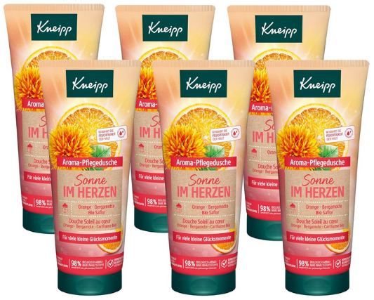 🚿 6er Pack Kneipp Aroma Pflegedusche Sonne im Herzen ab 14,90€ (statt 18€)
