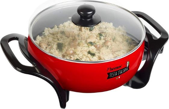 🥘 Bestron XL Multifunktionspfanne mit Glasdeckel für 21,49€ (statt 34€)