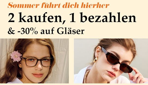 😎 Firmoo: Zwei Brillen kaufen   nur eine bezahlen & 30% Rabatt auf Gläser
