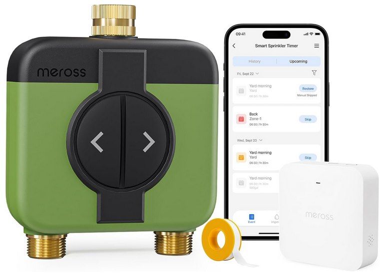 💦 Meross MST200 WLAN Bewässerungscomputer mit 2 Ausgängen für 99,98€ (statt 120€)