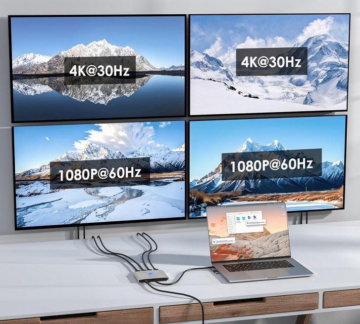 🖥️ WAVLINK Quad Monitor Adapter für 54,59€ (statt 77€)