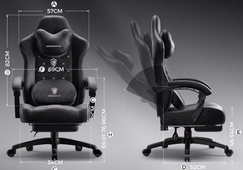 💺 Dowinx Gaming Stuhl mit Massagefunktion für 84,99€ (statt 170€)