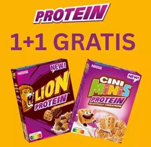 1+1 Aktion mit CINIMINIS Protein & LION Protein